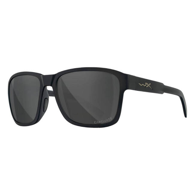 Sunglasses - WX TREK - CAPTIVATE™ Polarized Grey/Matte Black Lens