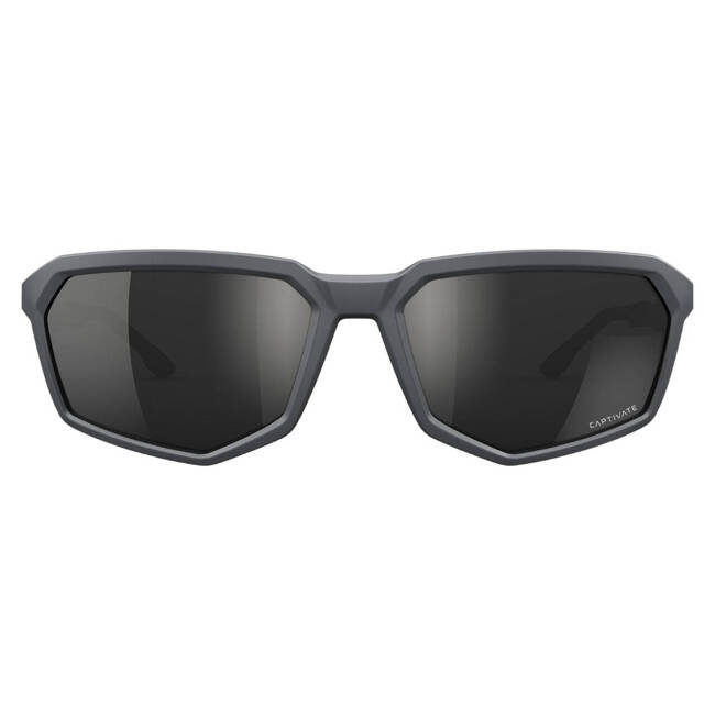 Sunglasses - Wiley X - RECON - Polarized CAPTIVATE™ Black Mirror Lenses/Matte Grey Frame