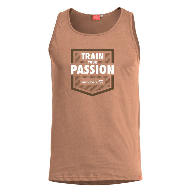 T-SHIRT - ASTIR - "TRAIN YOUR PASSION" - Pentagon® - COYOTE