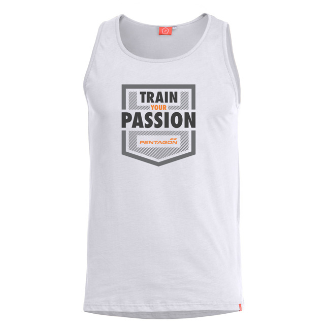 T-SHIRT - ASTIR - "TRAIN YOUR PASSION" - Pentagon® - WHITE