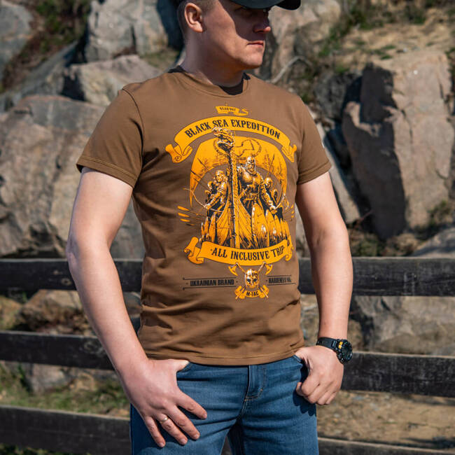 T-SHIRT BLACK SEA EXPEDITION - COYOTE BROWN - M-TAC