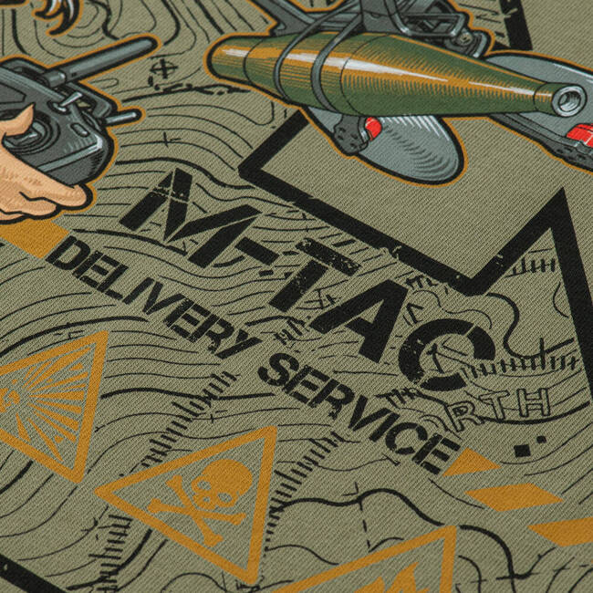 T-SHIRT DELIVERY SERVICE - LIGHT OLIVE - M-TAC