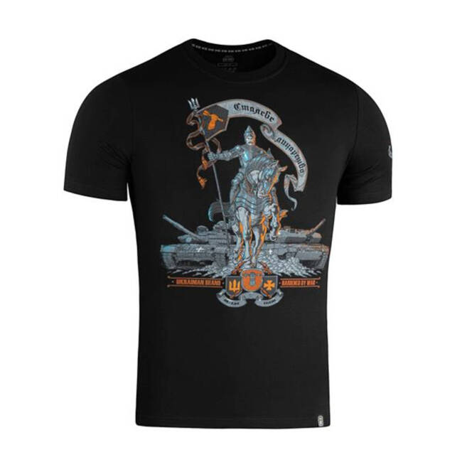 T-SHIRT STEEL KNIGHT - BLACK - M-TAC