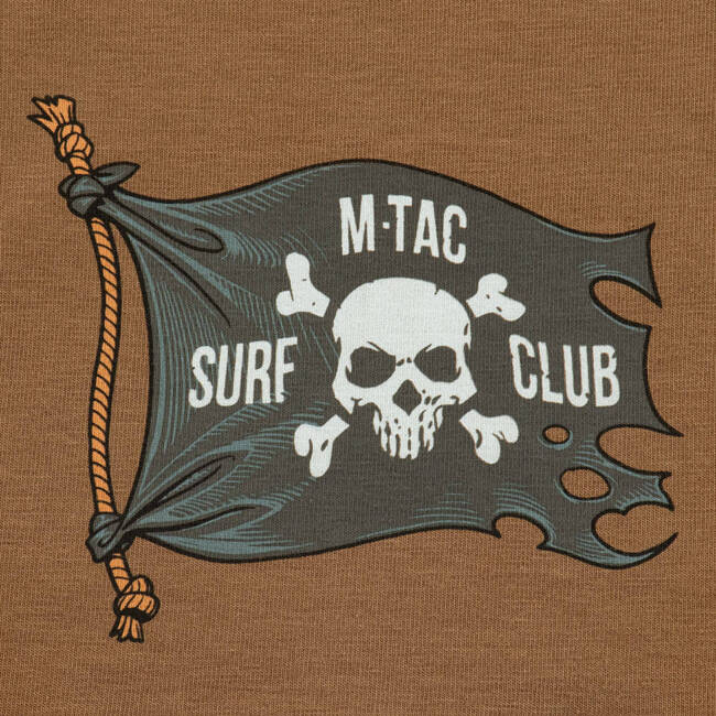 T-SHIRT SURF CLUB - COYOTE BROWN - M-TAC