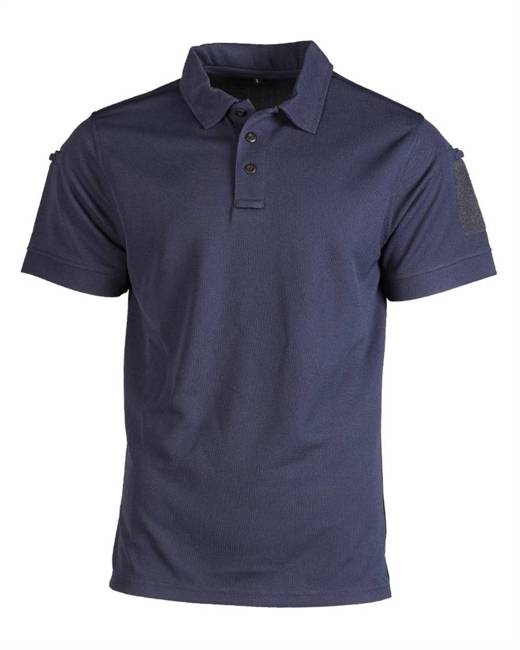 TACTICAL SHORT SLEEVE POLO SHIRT - DARK BLUE - MIL-TEC