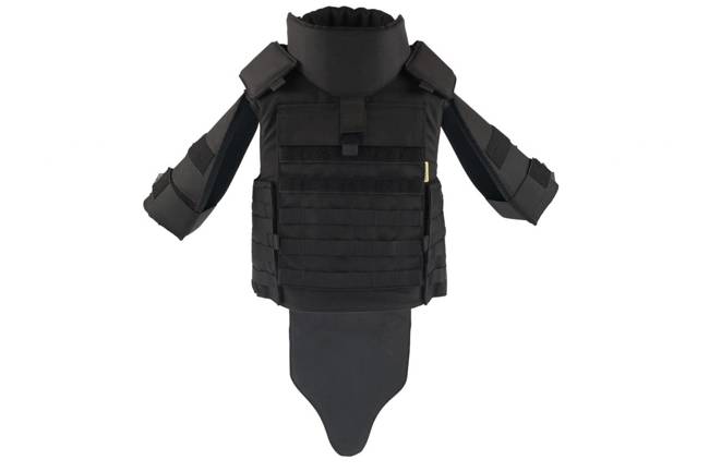 TACTICAL SOFT ARMOR VEST WITH “MOLLE” SYSTEM - CHROMIUM® TACTICAL II - ANORAK® - BLACK