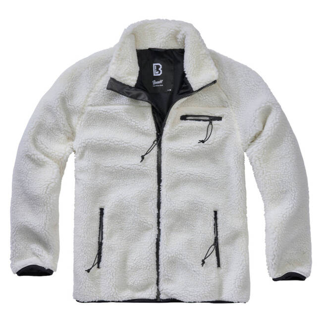 TEDDYFLEECE JACKET - WHITE - BRANDIT