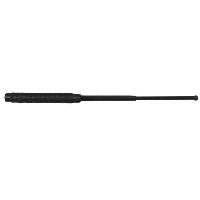 TELESCOPIC METAL BATON - 20.5 CM - 53.5 CM - BLACK - WITH NYLON ETUI - MFH®