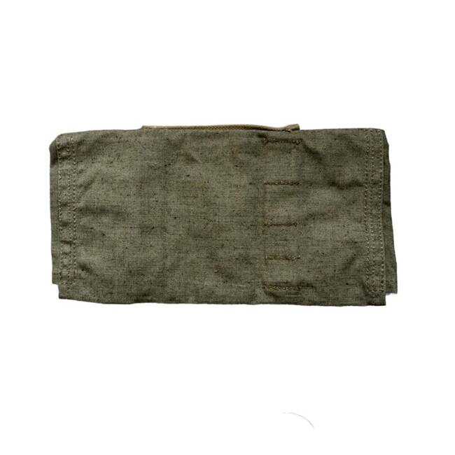 TEXTILE BEZEL COVER - OLIVE GREEN - MILITARY SURPLUS ROMANIAN ARMY - IN GOOD CONDITION