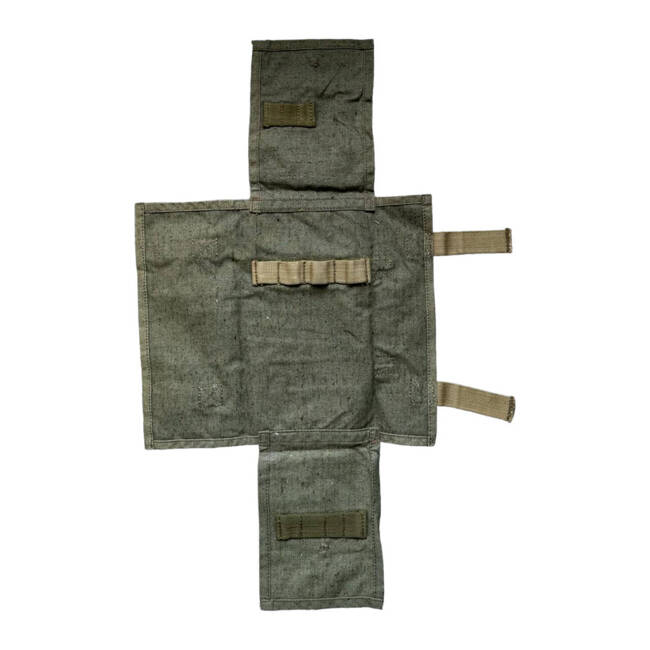 TEXTILE BEZEL COVER - OLIVE GREEN - MILITARY SURPLUS ROMANIAN ARMY - IN GOOD CONDITION