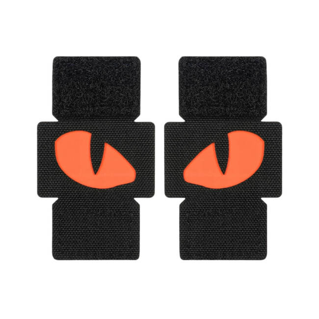 TIGER EYES LASER CUT PATCH (couple) - BLACK/RED - M-TAC