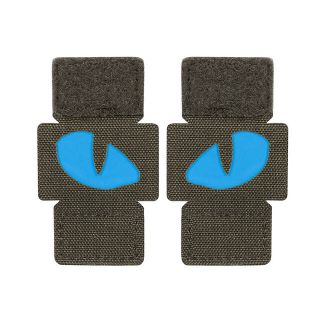 TIGER EYES LASER CUT PATCH (couple) - RANGER GREEN/BLUE - M-TAC