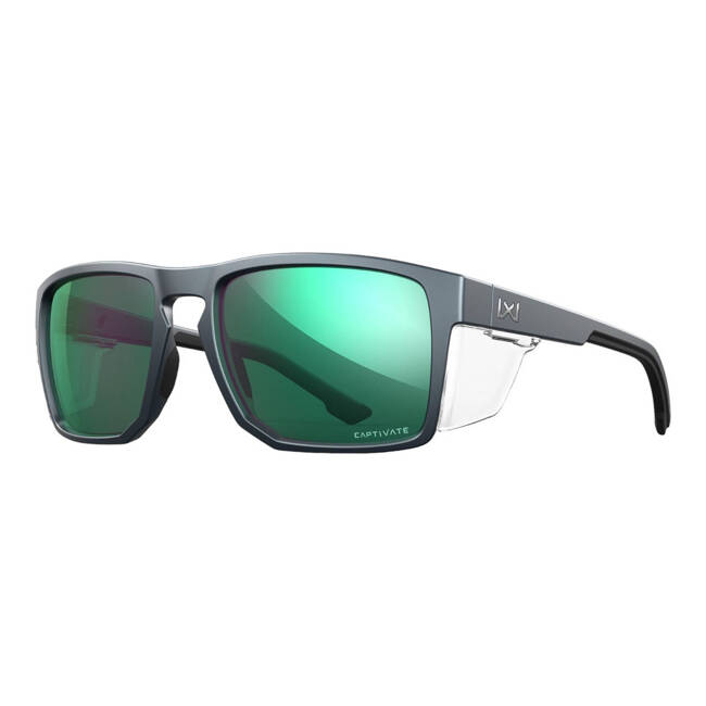 Tactical glasses - WX FOUNDER Lenses: CAPTIVATE™ Polarized Green Mirror Frame: Matte Graphite - WILEYX