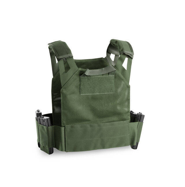 ULTRALIGHT TACTICAL VEST FOR BALLISTIC PLATES - OD GREEN - OPENLAND