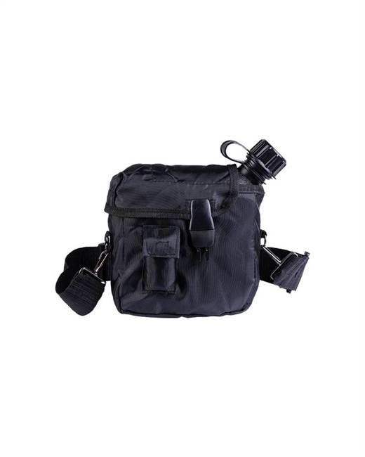 US 2QT CANTEEN WITH COVER AND STRAP - BLACK