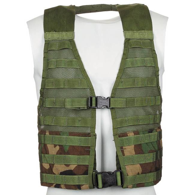 US MODULAR VEST - "MOLLE II" - FLC - WOODLAND - USED