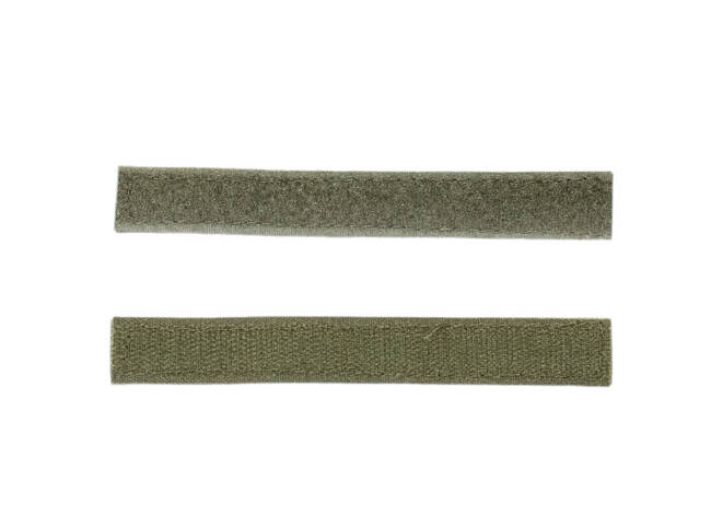 VELCRO PANEL (SCAI) - 1 SET - TWO SOFT/TARRED FACES - 14 X 2 CM - OLIVE