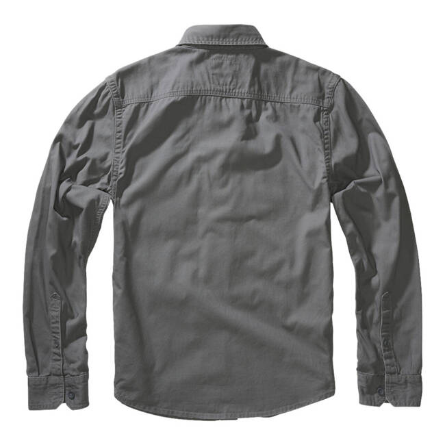 VINTAGE SHIRT - LONGSLEEVES - CHARCOAL GREY - BRANDIT