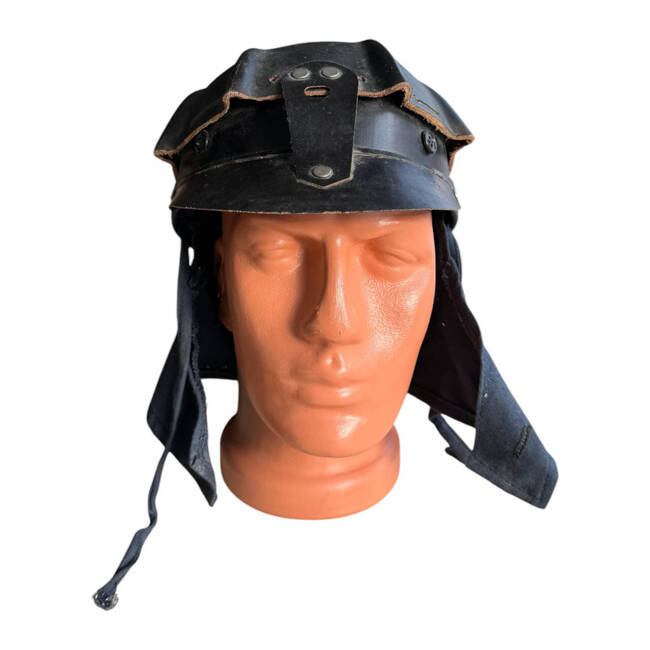 Vintage coal miner turtle helmet, Cold War Era, Romanian Army Surplus 