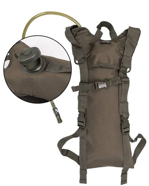 WATER PACK WITH STRAPS - "BASIC" - 3 L - Mil-Tec® - OD