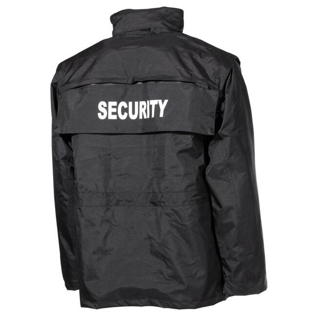 WATERPROOF ANTISTATIC JACKET "SECURITY", BLACK - MFH