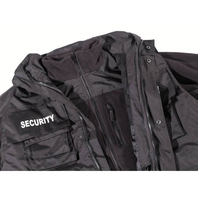 WATERPROOF ANTISTATIC JACKET "SECURITY", BLACK - MFH