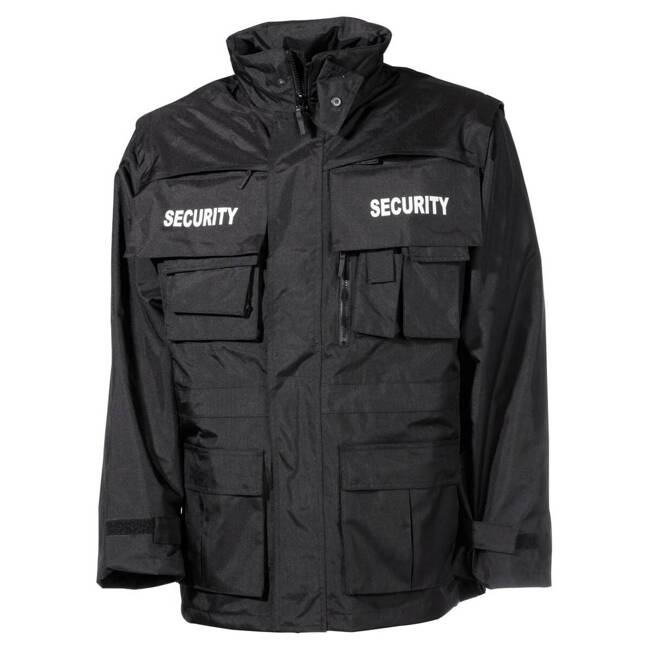 WATERPROOF ANTISTATIC JACKET "SECURITY", BLACK - MFH