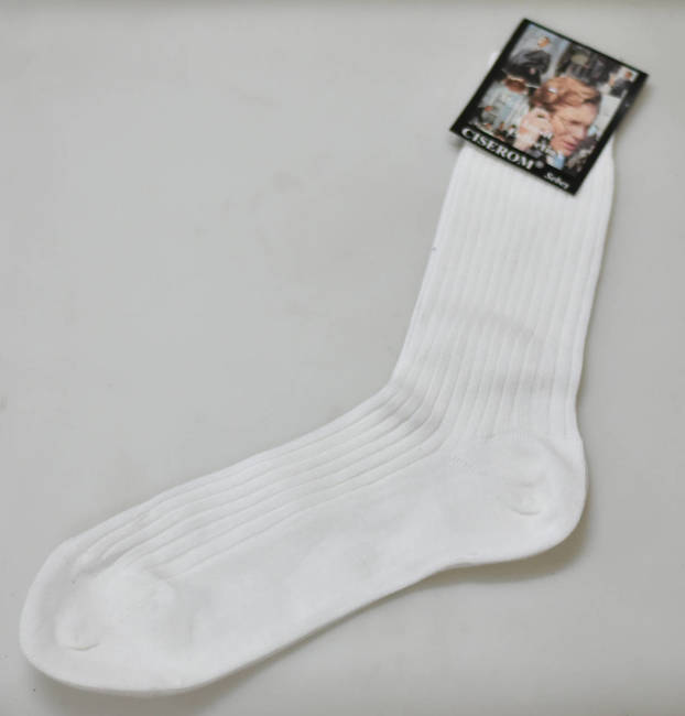 WHITE COTTON SOCKS - ROMANIAN ARMY SURPLUS - NEW