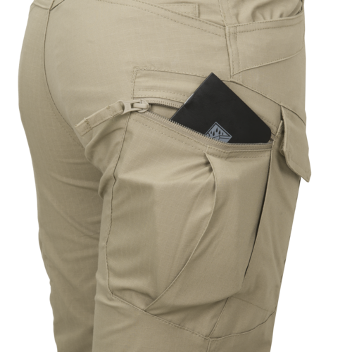 WOMEN'S URBAN TACTICAL PANTS -  UTP Resized®  - POLYCOTTON RIPSTOP - Helikon-Tex® - KHAKI - LENGTH 30″