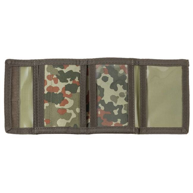 Wallet, BW camo, w/emb, logo B