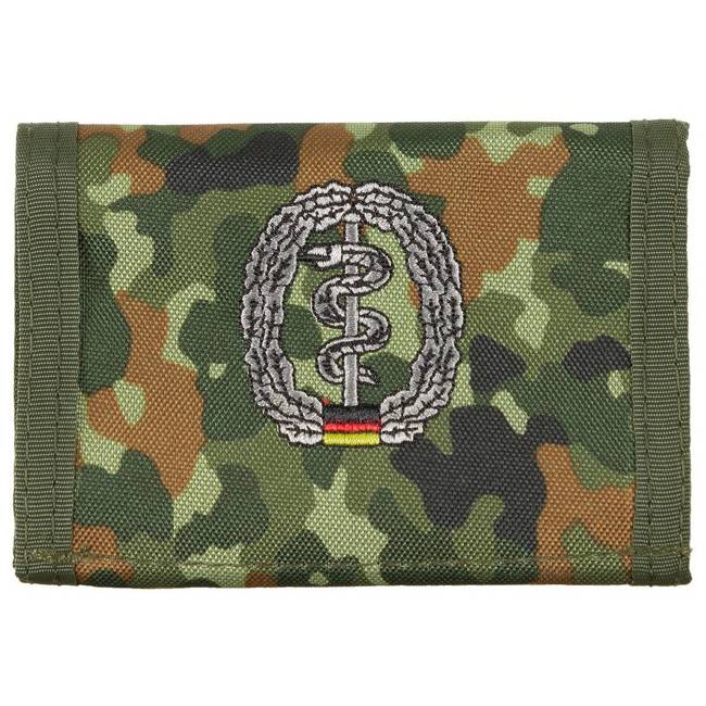 Wallet, BW camo, w/emb, logo L