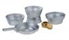 ALUMINIUM COOKING SET - WITH SPIRIT STOVE - 7 PIECES