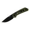 EDC KNIFE PL-XT MICARTA GREEN G10 BLACK PVD BLACK - REATE