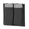 LOW PROFILE ELASTIC DOUBLE MAGAZINE POUCH - DEFCON 5® - BLACK