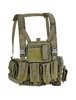 MOLLE RECON CHEST RIG, ARMOR VEST - DEFCON 5® - OD GREEN