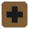 PATCH MEDIC CROSS LASER CUT - COYOTE/BLACK - M-TAC