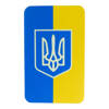 PATCH UKRAINIAN FLAG WITH COAT OF ARMS 80 x 50 MM VERTICAL - BLUE - M-TAC