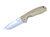 POCKET KNIFE TANTO FLIPPER - Honey Badger® - GREEN - LARGE