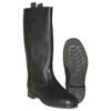 RIDING BOOTS FOR OFFICERS, GRAINED LEATHER - MILITARY SURPLUS EAST GERMAN ARMY - BLACK - USED