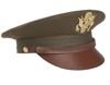 US OFFICER'S HELMET WITH BADGE, OD GREEN