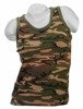 WOODLAND CAMO LADIES STRETCH TANK-TOP