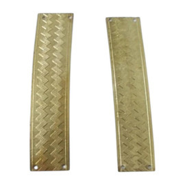 PAIR OF MILITARY RANKS - OLD MODEL - ROMANIAN ARMY MILITARY SURPLUS - GOLDEN - IN GOOD CONDITION