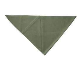 ORIGINAL NECKERCHIEF - MILITARY SURPLUS FROM THE CZECH ARMY - OD GREEN - LIKE NEW