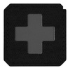 PATCH MEDIC CROSS LASER CUT - BLACK/GREY - M-TAC