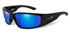 ZAK POL BLUE MIRROR LENS/GLOSS BLACK FRAME