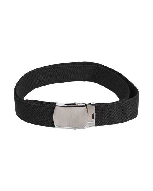 US BLACK BELT 38 MM SILVER BUCKLE