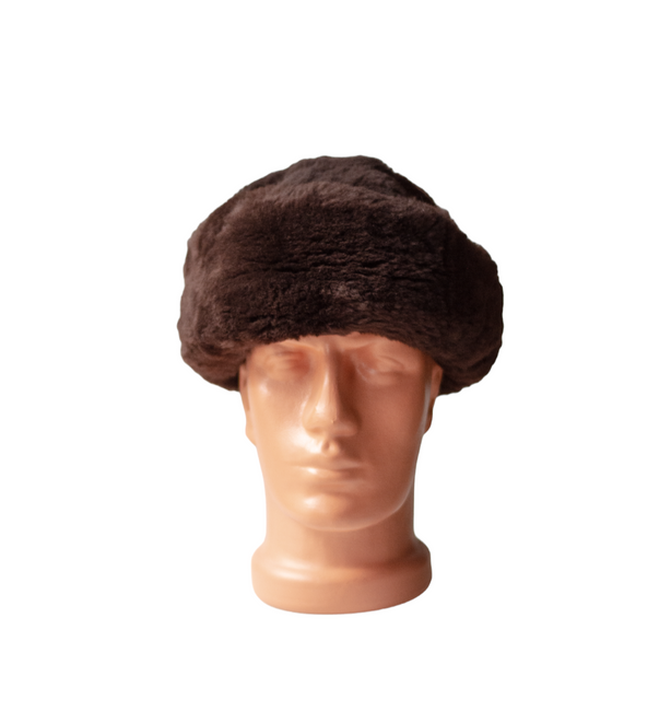 Fur hat for women, Cold War era, Romanian Army Surplus - Brown