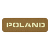 POLAND PATCH - 25 x 80 mm - LASER CUT - COYOTE/GID - M-TAC