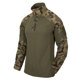 MCDU COMBAT SHIRT - NYCO RIPSTOP - PL WOODLAND/OLIVE GREEN - HELIKON TEX