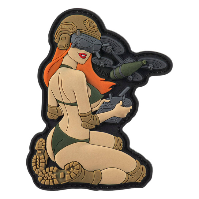 PVC TACTICAL GIRL ?6 PATCH - REDHEAD/OLIVE/COYOTE V1 - M-TAC